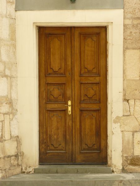 simple wood door